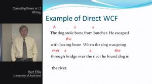 Correcting Errors in L2 Writin